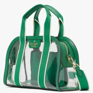 Kate Spade Clare See Through Duffle Crossbody, Green